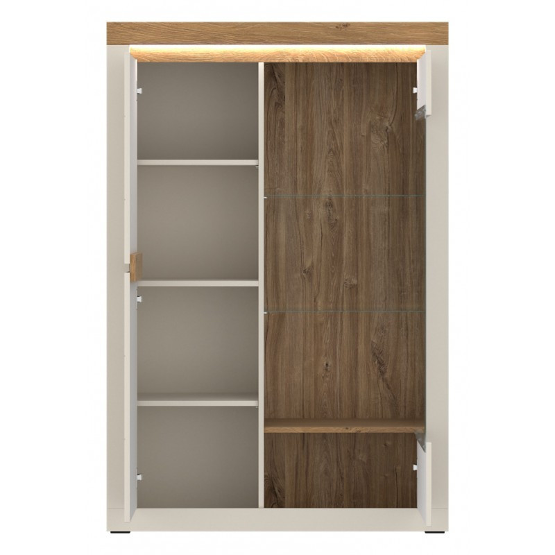 Witryna Naxxar NAXV03R Cashmere/Dąb Kamienny Meble Wójcik