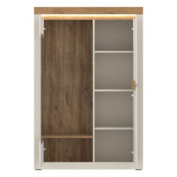 Witryna Naxxar NAXV03L Cashmere/Dąb Kamienny Meble Wójcik