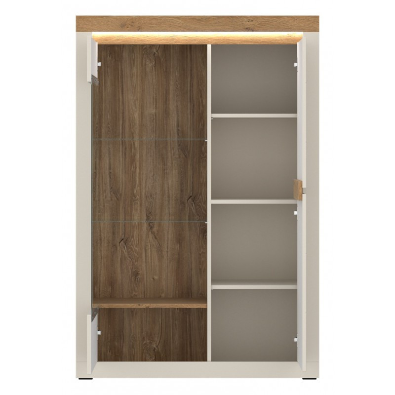 Witryna Naxxar NAXV03L Cashmere/Dąb Kamienny Meble Wójcik