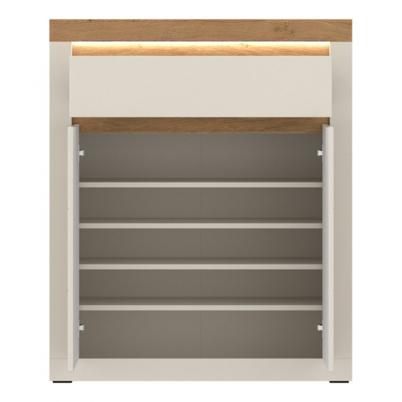 Komoda na buty Naxxar NAXGK1 Cashmere/Dąb Kamienny Meble Wójcik