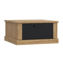 Stolik kawowy kwadratowy 85x85 Kaszmiro CFTT5014 dąb waterford/czarny