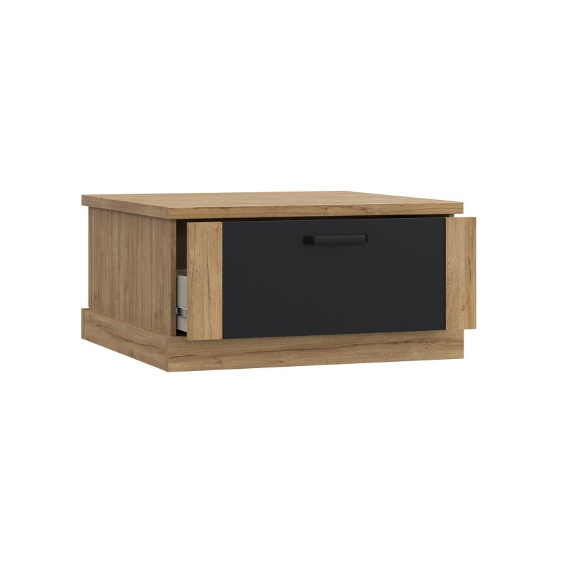 Stolik kawowy kwadratowy 85x85 Kaszmiro CFTT5014 dąb waterford/czarny