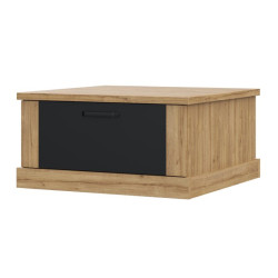 Stolik kawowy kwadratowy 85x85 Kaszmiro CFTT5014 dąb waterford/czarny