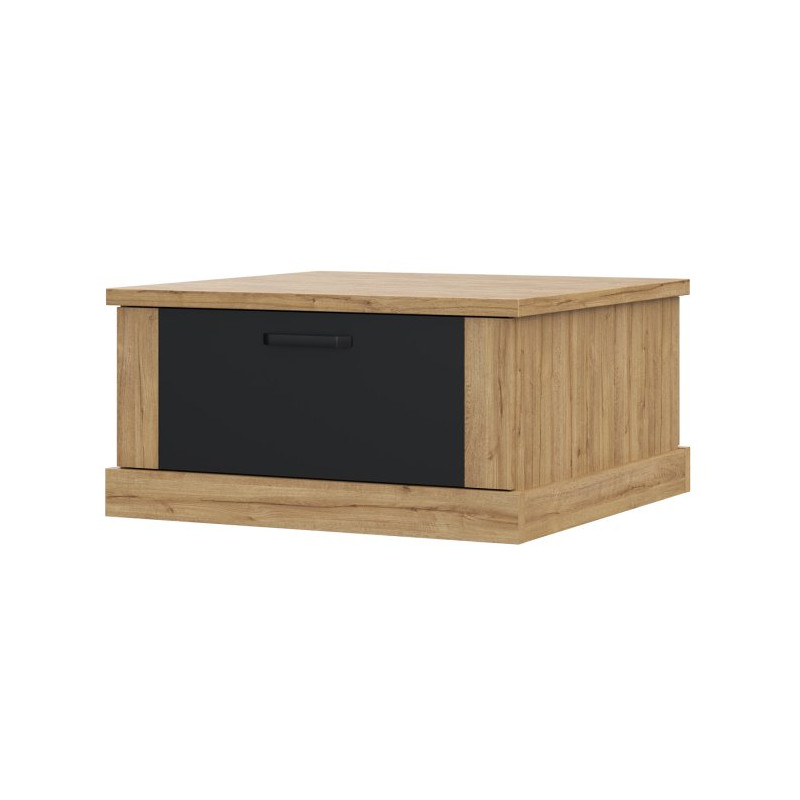 Stolik kawowy kwadratowy 85x85 Kaszmiro CFTT5014 dąb waterford/czarny