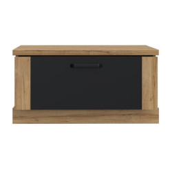 Stolik kawowy kwadratowy 85x85 Kaszmiro CFTT5014 dąb waterford/czarny