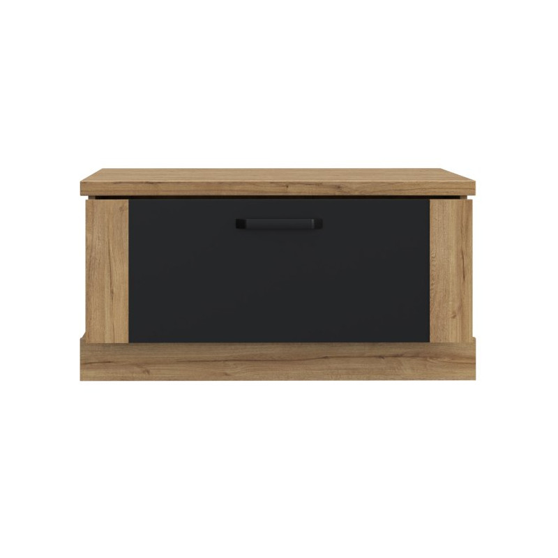 Stolik kawowy kwadratowy 85x85 Kaszmiro CFTT5014 dąb waterford/czarny