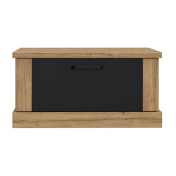 Stolik kawowy kwadratowy 85x85 Kaszmiro CFTT5014 dąb waterford/czarny