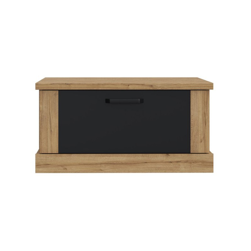 Stolik kawowy kwadratowy 85x85 Kaszmiro CFTT5014 dąb waterford/czarny