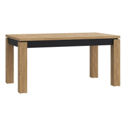 Stół rozkładany 160x90 cm Kaszmiro TBLT7016 dąb waterford/czarny