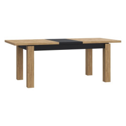 Stół rozkładany 160x90 cm Kaszmiro TBLT7016 dąb waterford/czarny