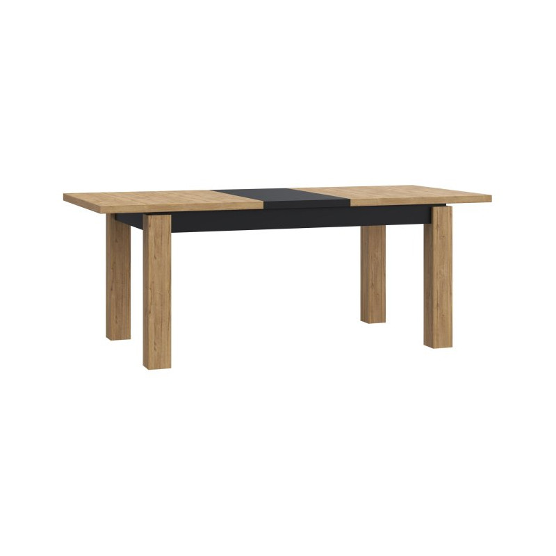 Stół rozkładany 160x90 cm Kaszmiro TBLT7016 dąb waterford/czarny