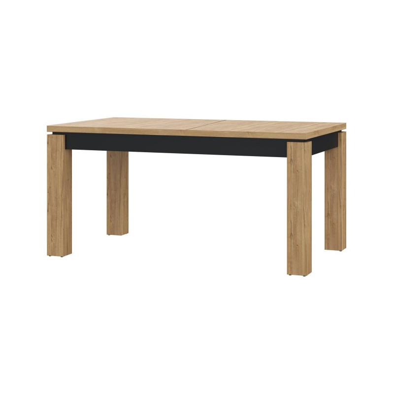 Stół rozkładany 160x90 cm Kaszmiro TBLT7016 dąb waterford/czarny