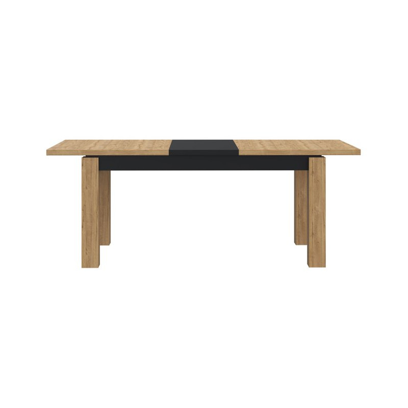 Stół rozkładany 160x90 cm Kaszmiro TBLT7016 dąb waterford/czarny