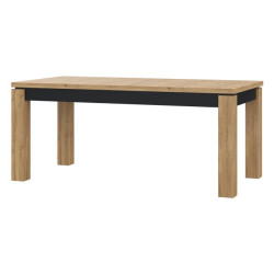 Stół rozkładany 180x90 cm Kaszmiro TBLT7034 dąb waterford/czarny