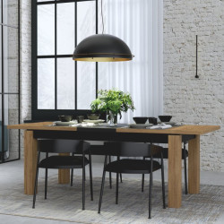 Stół rozkładany 180x90 cm Kaszmiro TBLT7034 dąb waterford/czarny