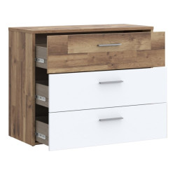 Komoda nowoczesna Modern Way MRWK211 dąb klepkowy/biały mat