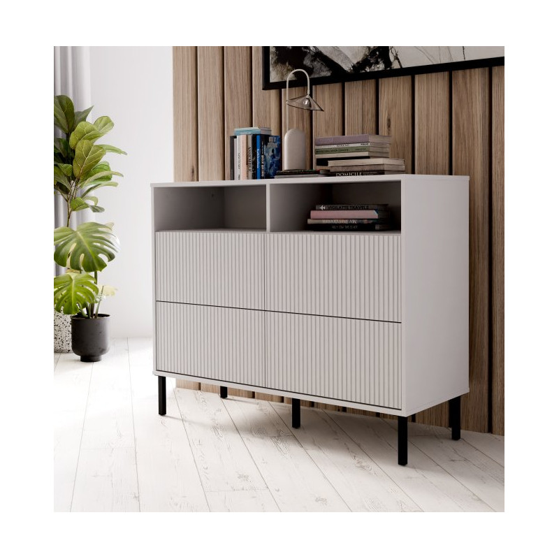 Komoda na nóżkach Nektarius NKRK221 secret grey