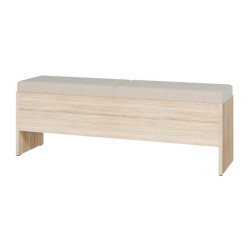 Ławka ze schowkiem Panoptik PNPT112 dąb riva/piaskowy