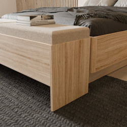 Ławka ze schowkiem Panoptik PNPT112 dąb riva/piaskowy