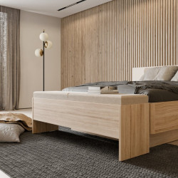 Ławka ze schowkiem Panoptik PNPT112 dąb riva/piaskowy