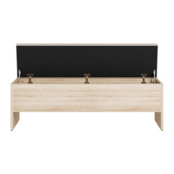 Ławka ze schowkiem Panoptik PNPT112 dąb riva/piaskowy