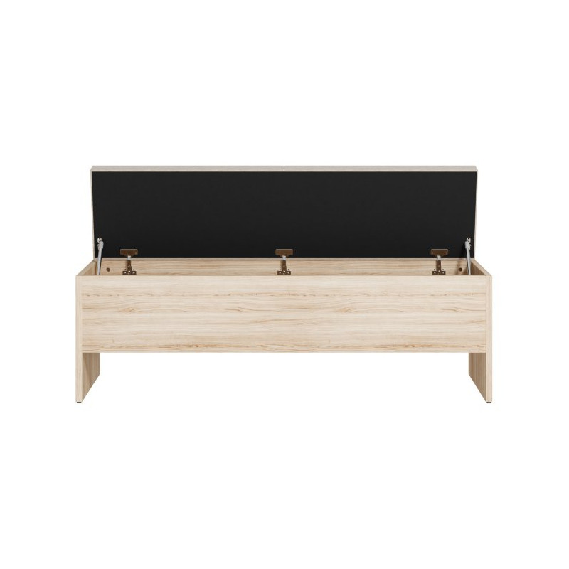 Ławka ze schowkiem Panoptik PNPT112 dąb riva/piaskowy