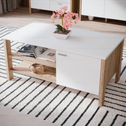 Stolik kawowy prostokątny 110x60 Saitama CFTT5172 dąb mauvella/secret grey