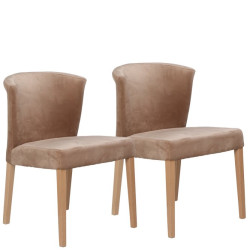 Zestaw krzeseł (2 szt) Hideki II ciepły brąz