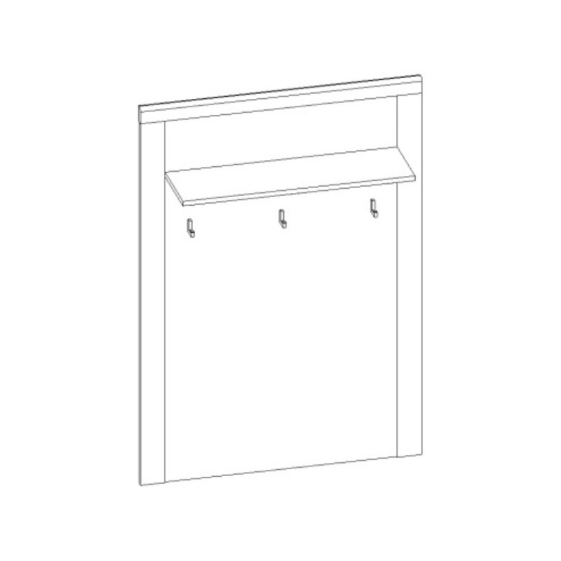 Wieszak 90 Vigo Biały połysk/Dąb wotan Mebelbos