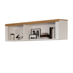 Regał wiszący Vigo Biały połysk/Dąb wotan Mebelbos