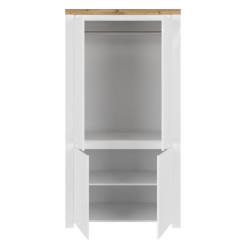 Szafa czterodrzwiowa Vigo Biały połysk/Dąb wotan Mebelbos