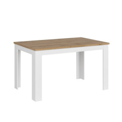 Stół rozkładany Vigo Biały połysk/Dąb wotan Mebelbos
