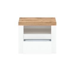 Szafka nocna Vigo Biały połysk/Dąb wotan Mebelbos