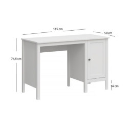 Biurko z drzwiami OLE Biały Mebelbos