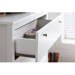 Komoda dwudrzwiowa z szufladami OLE Biały Mebelbos