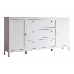 Komoda dwudrzwiowa z szufladami OLE Biały Mebelbos