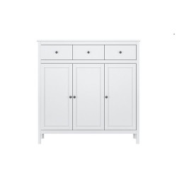 Komoda trzydrzwiowa z szufladami OLE Biały Mebelbos