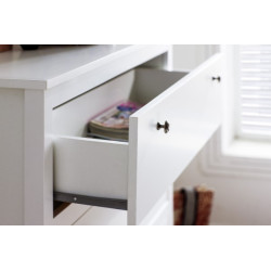 Komoda z trzema szufladami OLE Biały Mebelbos