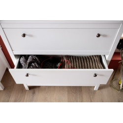 Komoda z trzema szufladami OLE Biały Mebelbos