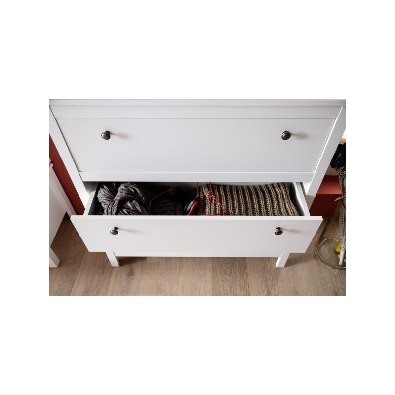 Komoda z trzema szufladami OLE Biały Mebelbos