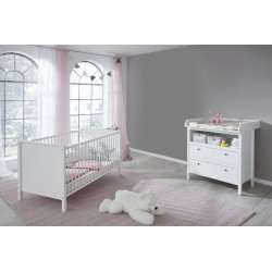 Łóżeczko dziecięce OLE Biały Mebelbos
