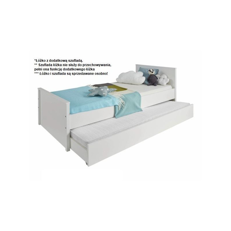 Łóżko 90 OLE Biały Mebelbos