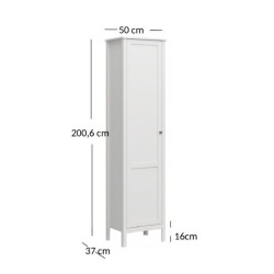 Regał z drzwiami OLE Biały Mebelbos