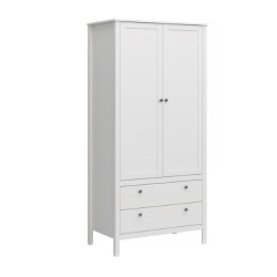 Szafa dwudrzwiowa z szufladami OLE Biały Mebelbos