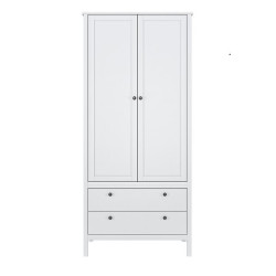 Szafa dwudrzwiowa z szufladami OLE Biały Mebelbos