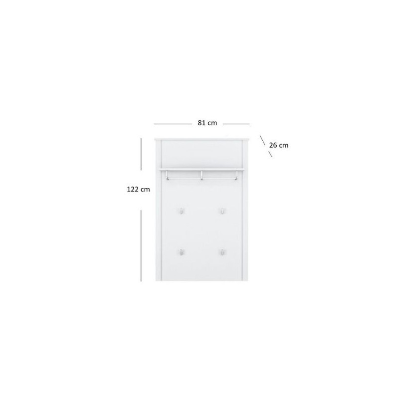 Wieszak OLE Biały Mebelbos