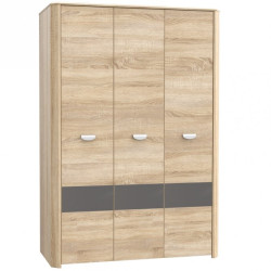 Szafa otwierana 130 cm Yoop YPS83 dąb sonoma/szary