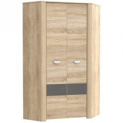 Szafa narożna 100 cm Yoop YPS92 dąb sonoma/szary