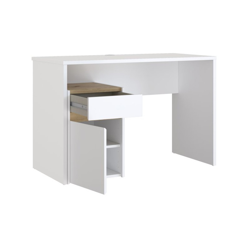 Biurko 110x55 cm Modultrick MDUB111 dąb artisan/biały