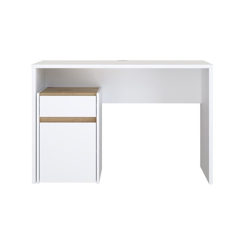 Biurko 110x55 cm Modultrick MDUB111 dąb artisan/biały